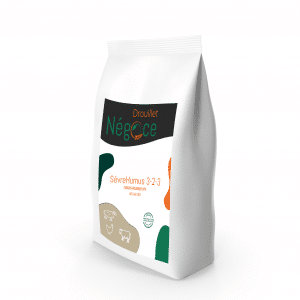 Fiche produit SèvreHumus 3-2-3, engrais organique NPK bouchonné à froid utilisable en agriculture biologique.